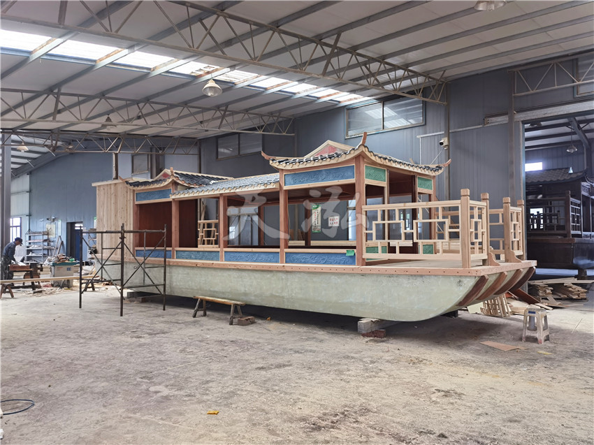 12米畫舫帶雅馬哈